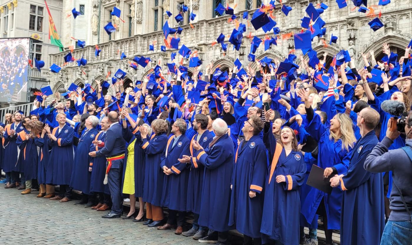 VUB Graduations 2022 op de Grote Markt