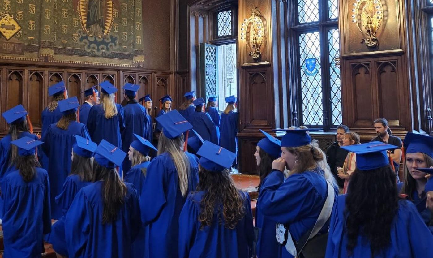 Graduation Ceremony in het stadhuis van Brussel