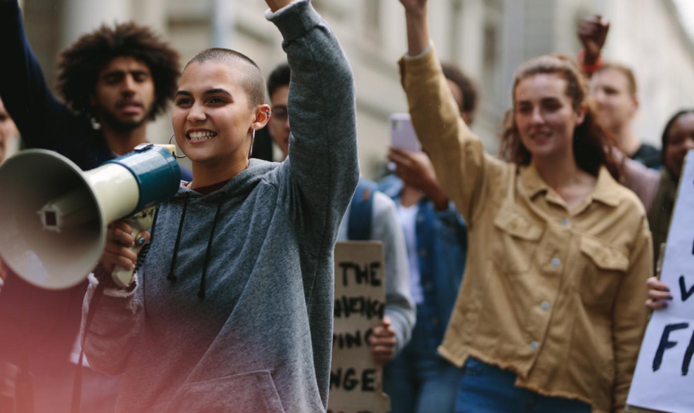 Protesterende jongeren