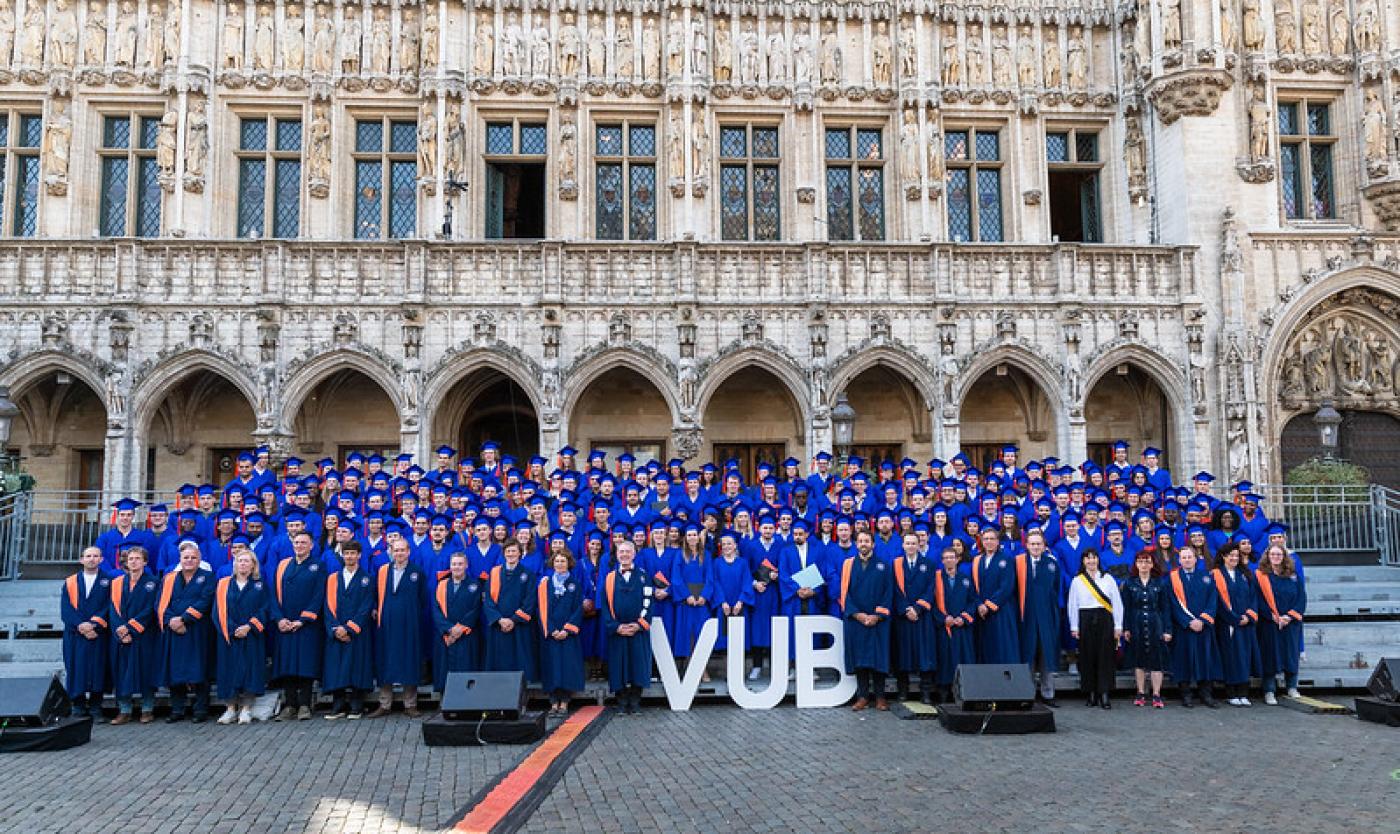 Graduation Ceremony Wiskunde en Data Science op de Grote Markt in Brussel
