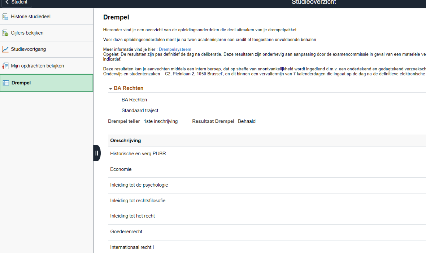 Screenshot Menu SelfService