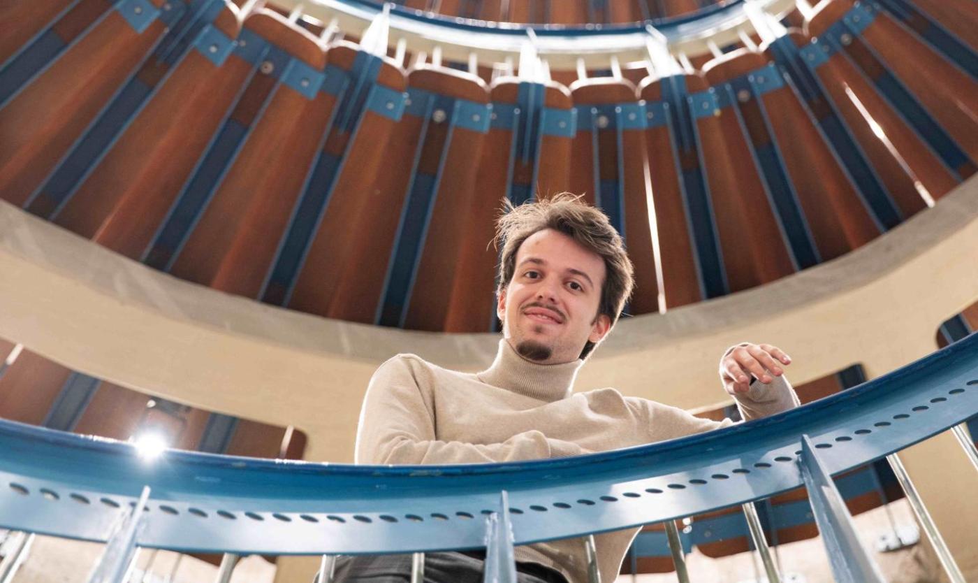 Jurre Smets in het gerenoveerde Braemgebouw (Foto: Greetje Van Buggenhout) Jurre Smets in het gerenoveerde Braemgebouw (Foto: Greetje Van Buggenhout)