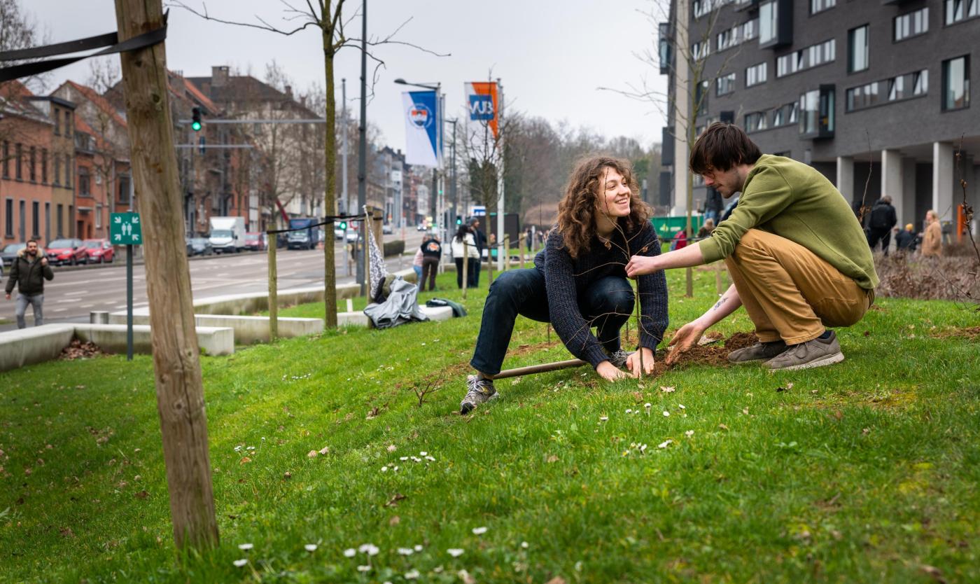 Boomplantactie VUB Main Campus