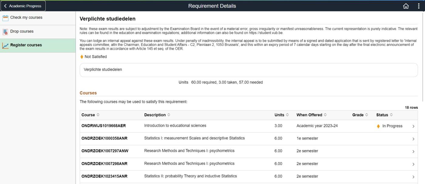 course registration