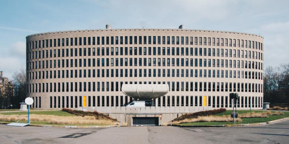 Gevel van Braemgebouw op Campus Etterbeek