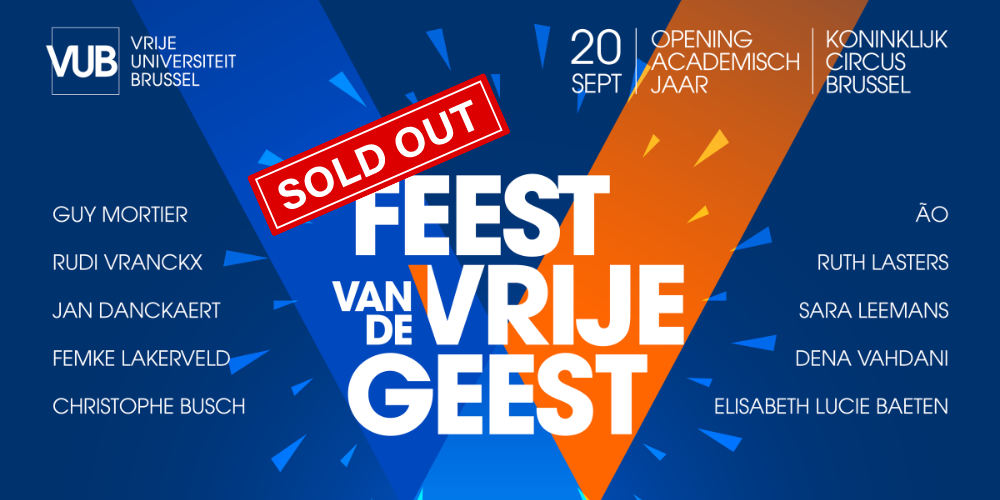 Feest van de Vrije Geest SOLD OUT