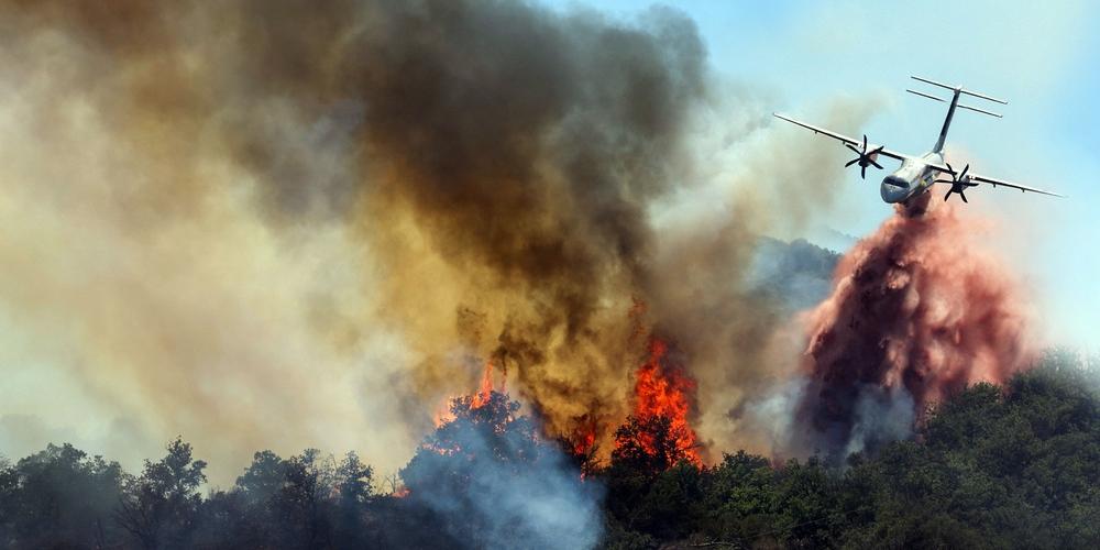 Bosbrand in Frankrijk